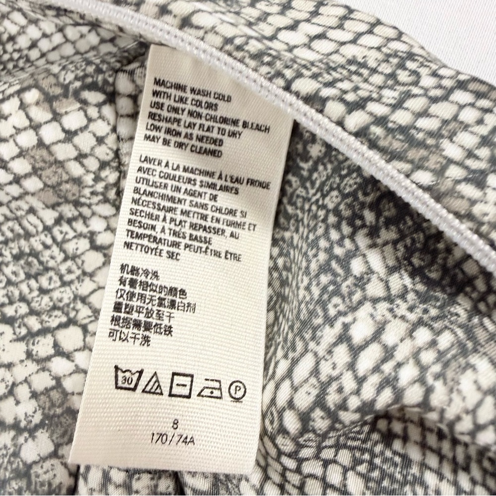 Snake Print Free People Grey Polyester Maxi Skirt 8 - Picture 9 of 10